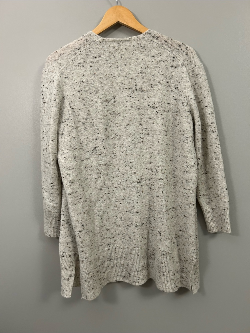 Madewell Donegal Kent Cardigan Cream Speckled Knit Sweater Small - Picture 9 of 9